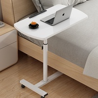 Support d'ordinateur portable mobile pliable et réglable en hauteur avec roulettes pour chambre à coucher - Meilleures ventes