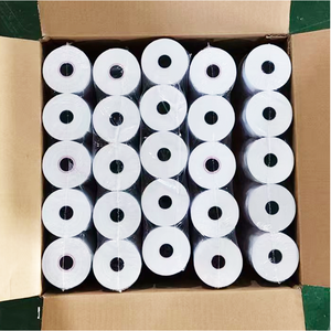 Rouleaux de papier thermique OEM 57x50mm monophasés, taille personnalisée, fabriqués en Chine pour les terminaux de point de vente - Product Image 1