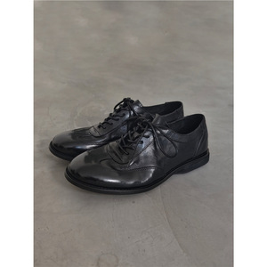 2026 Korean Style Men's Retro Washed Breathable Flat <b>Shoes</b> <b>Soft</b> Cow Leather Casual <b>Shoes</b> - Product Image 4