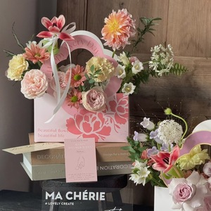 Joywood Caja de Arreglo Floral de Cartulina Blanca Impermeable con Revestimiento para Exhibición de Floristería - Product Image 2