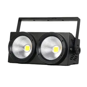 Twee Grote Eye Publiek Dmx512 Cob 2 Ogen * 100W Ww + Cw 2in1led Blinder Wassen Podium Licht