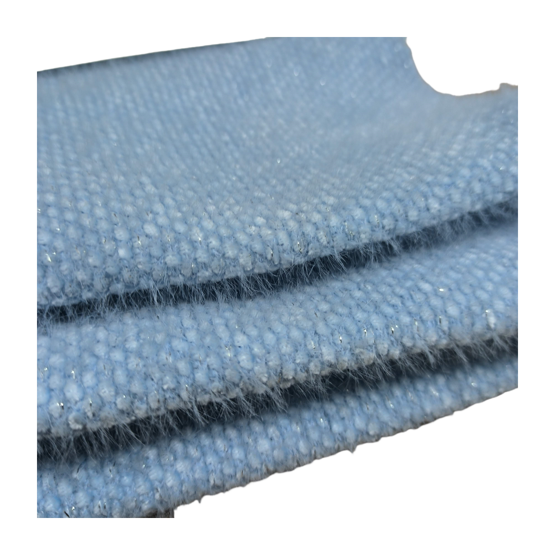 Ladies Girls Woolen Fabrics Polyester Nylon Knitted Single-Faced Velvet Fashionable Yarn-Dyed Multiple Colors for Garments