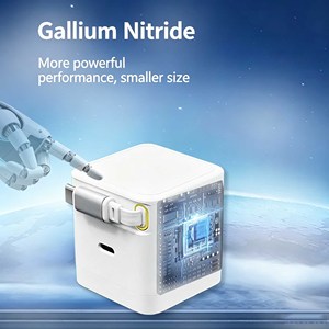 65W GaN Wall Charger with Retractable USB-C Cable – PD Fast <b>Charging</b> for Phones, Tablets & Laptops EU/US/UK/AU <b>Plug</b> - Product Image 3