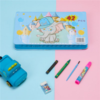 208 Uds. Suministros DE ARTE herramientas de dibujo de alta calidad juego de regalo para niños Ideal Escuela y uso doméstico juego de pintura juguetes para niños