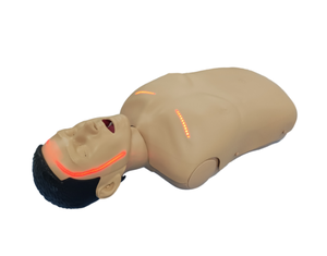 Manekin silikon setengah badan untuk alat bantuan pertama sains medis pelatihan <span class=keywords><strong>CPR</strong></span> dan intubes dengan cahaya sirkulasi darah - Product Image 2