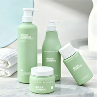 Bouteille de shampooing personnalisée en HDPE Soft Touch de 250 à 500 ml avec bouchon à vis pour les soins capillaires, les soins corporels et les soins lavants