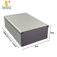 OEM ZHENGSHENG Mini boîtier PC ZS-8171 69x35 boîtier en aluminium extrudé IP54 pour onduleur Instrument électronique électrique