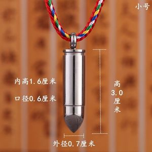 Kalung Pet Mens Jewelry berbentuk silinder yang dapat dibuka, terbuat dari baja tahan karat, untuk menyimpan abu jenazah, sebagai liontin kenang-kenangan. - Product Image 5