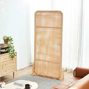 Divisorio Mobile Moderno in Rattan Intrecciato Stile Nordico <span class=keywords><strong>per</strong></span> Camera <span class=keywords><strong>da</strong></span> <span class=keywords><strong>Letto</strong></span>, Soggiorno e Ingresso - Arredamento Casa - Product Image 5