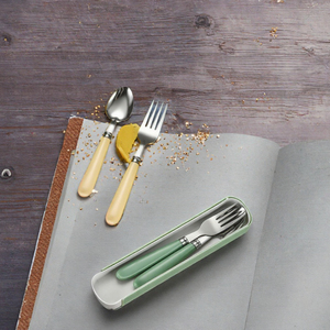 Juego de <span class=keywords><strong>Cubiertos</strong></span> de Acero Inoxidable para Niños, Moderno, con Estuche, para Viajes y Picnic al Aire Libre, Regalo Promocional - Product Image 3