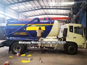 Chine <span class=keywords><strong>prix</strong></span> usine Dongfeng 8m3 aspiration sous vide des eaux usées septiques camion d'aspiration fécale - Product Image 4