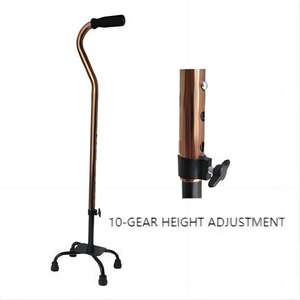 Bâton de <span class=keywords><strong>marche</strong></span> moderne à <span class=keywords><strong>quatre</strong></span> pattes, design luxueux, fonctionnalités intelligentes, léger, durable, manche en aluminium extensible, pour usage domestique - Product Image 3