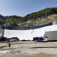 Géotextiles industriels en fibres courtes non tissées aiguilletées HDPE PP PET pour la protection des pentes