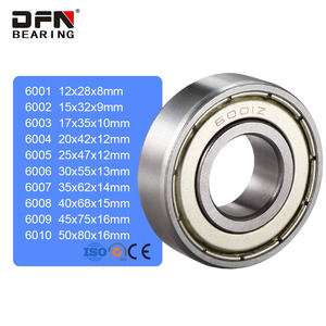 ตลับลูกปืนเม็ดกลมร่องลึกแบรนด์ Dfn 6006 6005 6004Z 6003 RZ <span class=keywords><strong>6001</strong></span> 6009 <span class=keywords><strong>2Z</strong></span> 16100 ZZ 16036 2RSH 2RS1 2RS สำหรับบรรจุภัณฑ์เครื่องจักร - Product Image 1