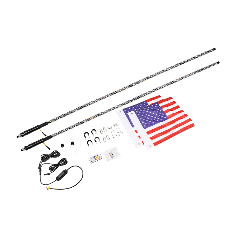 Спиральный сверхъяркий меняющий цвет Пульт дистанционного управления быстроразъемное крепление СВЕТОДИОДНЫЙ кнут