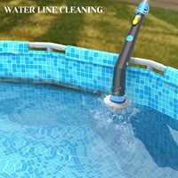 Hocheffizienter Tragbarer Pool-Staubsauger Blau Schwimmbad-Spa-Reinigungsgerät aus Hochwertigem Kunststoff