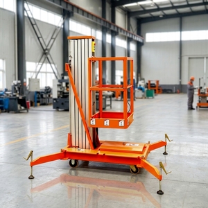 Piattaforma di Lavoro Aerea Monoposto in Lega di Alluminio 6m 300kg, Sollevatore Aereo Mobile AC/DC per Manutenzione Edifici e Magazzini con Certificazione CE - Product Image 1