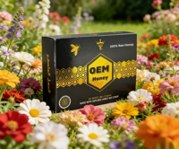 Coffrets cadeaux de miel aux herbes VIP les plus vendus - Miel naturel en vrac dans un emballage PE, comprenant 12 sachets