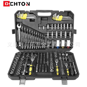 Chton 222-Piece Socket Ratchet <b>Wrench</b> Set 1/2 In Chromium Vanadium Steel For Automotive And Home Repair Tools - Product Image 2