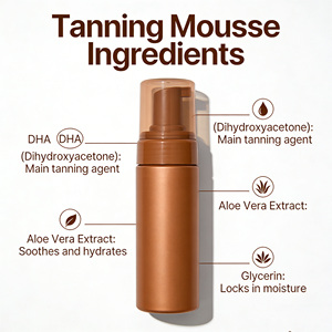 Loción de bronceado Natural, sin sol, para bronce y oro, sin hebra, media - Product Image 5