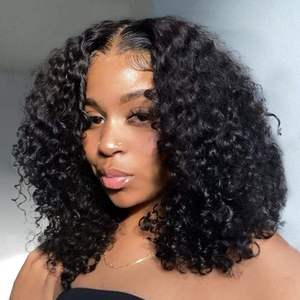 Parrucca Frontale in Pizzo da 16 Pollici, <span class=keywords><strong>Capelli</strong></span> Umani <span class=keywords><strong>Veri</strong></span> Grezzi Cambogiani, Parrucca Naturale con Etichetta Privata per Saloni di Bellezza, <span class=keywords><strong>Parrucche</strong></span> Personalizzate - Product Image 1
