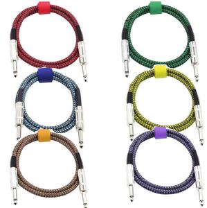 GAZ-CB31 instrumento <span class=keywords><strong>Jack</strong></span> ángulo recto 6,35mm Mono <span class=keywords><strong>Cable</strong></span> chapado en oro de macho a macho <span class=keywords><strong>Cable</strong></span> para <span class=keywords><strong>guitarra</strong></span> electrónica bajo teclado - Product Image 3
