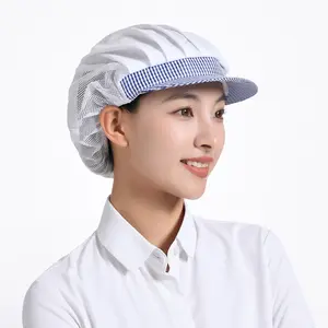 Head Arbeit Mask Esd Caps For Cleanroom Antistatic Hood Polyester Suppliers Work Hat Anti-static Blue Esd Hat