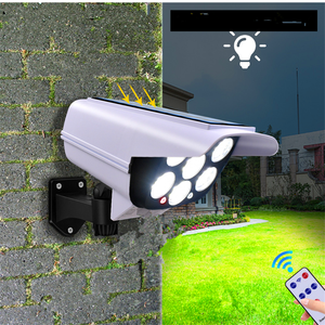 LED luce solare sensore di movimento telecamera fittizia di sicurezza proiettore esterno Wireless IP65 lampada impermeabile 3 modalità per giardino di casa - Product Image 2