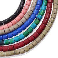 4*4mm Bunte Runde Rohrperlen Matte Anionen-Oxid-Steinperlen für Schmuckherstellung DIY Armband Halskette