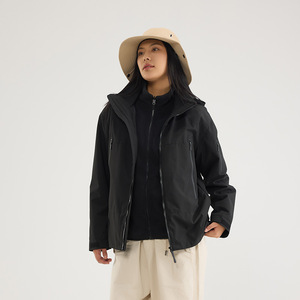 <span class=keywords><strong>Veste</strong></span> 3 en 1 unisexe à capuche amovible coupe-vent imperméable -<span class=keywords><strong>Tex</strong></span> Fleecel pour toutes les saisons, professionnelle pour la randonnée et le trekking - Product Image 4
