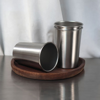 210ml Enkelwandige RVS Tumbler Onbreekbare Metalen Drinkbeker Stapelbaar voor Thuis Bar Restaurant Kamperen