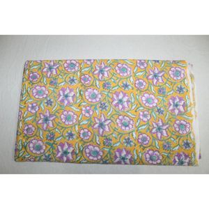 Hermosa Tela Estampada a Mano de Jaipur, Proveedores de Tela 100% Algodón, Tela Suave Natural Estampada a Mano por Metro - Product Image 1