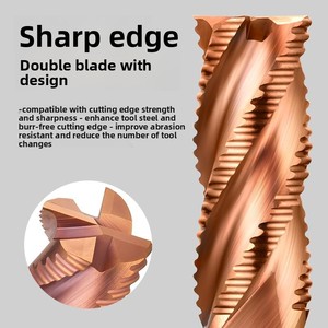 <strong>Carbide</strong> Rough End Mill for Wood Key Hole Opener 6mm Roughing Milling Cutter Cnc Router <strong>Tool</strong> <strong>Bits</strong> Endmill Roughing - Product Image 4