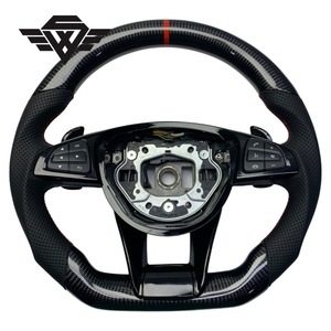 Volante Deportivo de Lujo Personalizado de Fibra de Carbono y Cuero para <span class=keywords><strong>Mercedes</strong></span> Benz Clase W205 B E G W223 809Y <span class=keywords><strong>Precio</strong></span> de Fábrica - Product Image 1