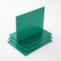Panneau composite en aluminium brillant 4 mm 4x8 pieds, revêtement FEVE bleu, panneau ACM pour revêtement d'entrée de salle d'exposition