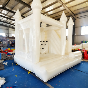 Château <span class=keywords><strong>gonflable</strong></span> Douerfei DDF-163 en PVC blanc pastel, 4x4m, château <span class=keywords><strong>gonflable</strong></span> d'intérieur, élégant, pour les anniversaires d'enfants, les baby showers, les événements - Product Image 4