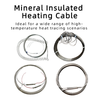 SS304/316L Edelstahl MI Mineralisch Isoliertes Heizkabel 3mm 4mm 5mm Anpassbare Länge Korrosionsbeständig Maßgefertigt