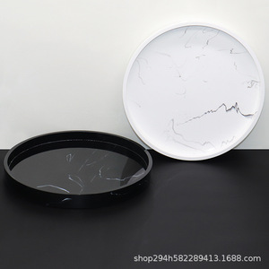 Nhựa Cổ Điển Đồ Trang Sức Khay Khách Sạn Hiển Thị Đứng Tay Khử Trùng Lối Vào Phòng Khách <span class=keywords><strong>Countertop</strong></span> Trang Trí Đảng Món Ăn Tấm Trang Trí - Product Image 3