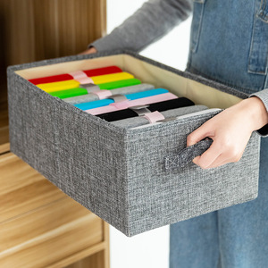 Clothing Organizer <b>Drawer</b> Style Fabric Storage Box Rectangle Foldable Household Use - Product Image 1