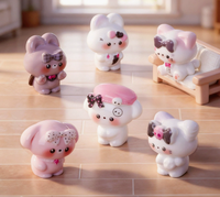 En gros, embellissements en résine personnalisés en forme d'animaux fantastiques avec nœuds pour accessoires de cheveux, sacs, artisanat DIY, mode, art et objets de collection