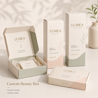 Boîte en papier personnalisée recyclable avec logo unique pour l'emballage de crème cosmétique, d'huile essentielle pour le corps, de produits de soin de la peau