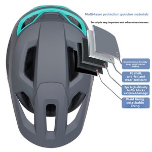 Nefes dağ bisikleti tasarımı ile çift spor bisiklet kask genişlemiş ağız ve çift kenar-fabrika toptan sürme kask - Product Image 2