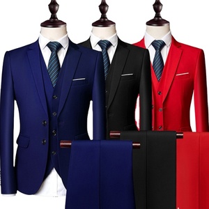 Nouveau <span class=keywords><strong>costume</strong></span> deux pièces noir pour <span class=keywords><strong>homme</strong></span> 2026 – Vente en gros – Idéal pour affaires, témoin, marié (veste + pantalon) - Product Image 1