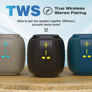 Enceinte Bluetooth portable avec basses, enceinte sans fil étanche à LED avec fonction de couplage TWS pour fêtes en extérieur - Product Image 5