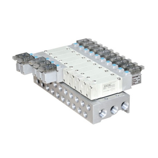 STNC 2023 New Product SY3140/SY5140/SY7140 SMC Equivalent Bottom Connected Side Ported Low Power 5-Port Solenoid Valve