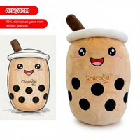 Fabricante de Juguetes de Peluche Personalizados, Crea Lindos Productos de Boba-Teacup para Tiendas de Té de Burbujas, Juguetes de Peluche POJAZDY BUDOWLANE al por Mayor