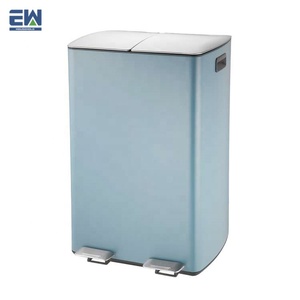 La <span class=keywords><strong>Poubelle</strong></span> De Stockage <span class=keywords><strong>2</strong></span> Compartiment <span class=keywords><strong>60L</strong></span> Corbeille/Maison Cuisine Déchets Alimentaires Compost <span class=keywords><strong>Poubelle</strong></span> De Recyclage En Acier - Product Image 3