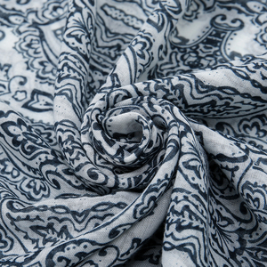 Vente chaude Mode Longue <span class=keywords><strong>Femme</strong></span> Écharpe Fleur et Géométrie Imprimé Hijab Viscose Glands Châle - Product Image 6