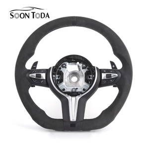 พวงมาลัย M Sport ทรง D แบบฐานแบนหุ้มหนังกลับ สำหรับ <span class=keywords><strong>BMW</strong></span> <span class=keywords><strong>E</strong></span>/F/3/4 ซีรีส์ E46 F10 E30 440i F32 <span class=keywords><strong>IX</strong></span> 330i E90 X4M F98 435i E93 - Product Image 1