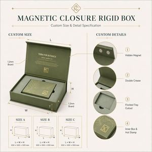 Caja Cosmética Personalizada FX en Cartón Blanco con Cierre Magnético Seguro y Bandeja Interior Suave para Productos de Belleza - Product Image 5